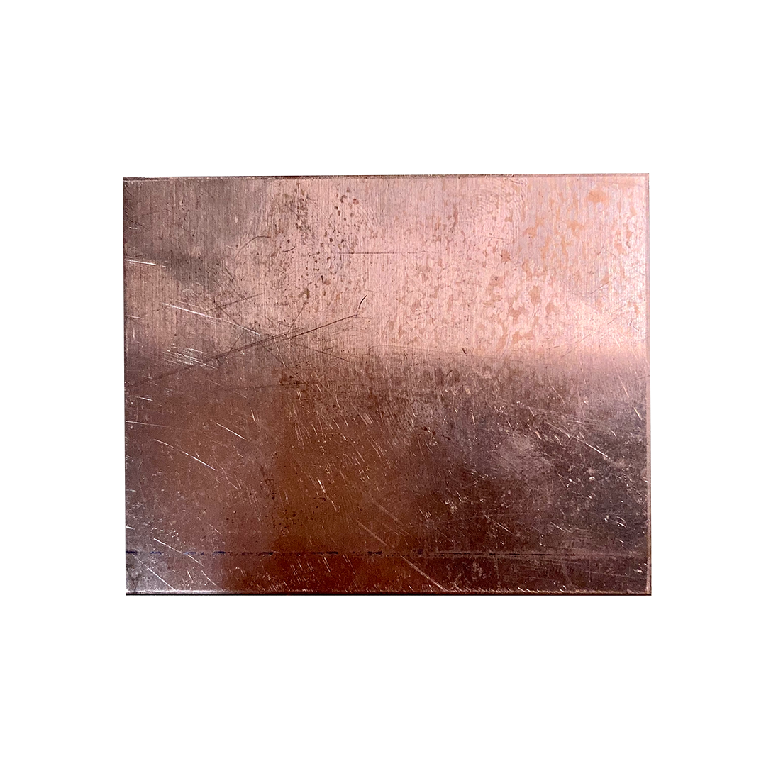 T2 copper plate used as the cold contact surface