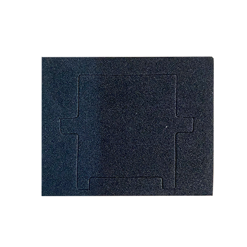 Insulation pad cut to surround the thermoelectric module