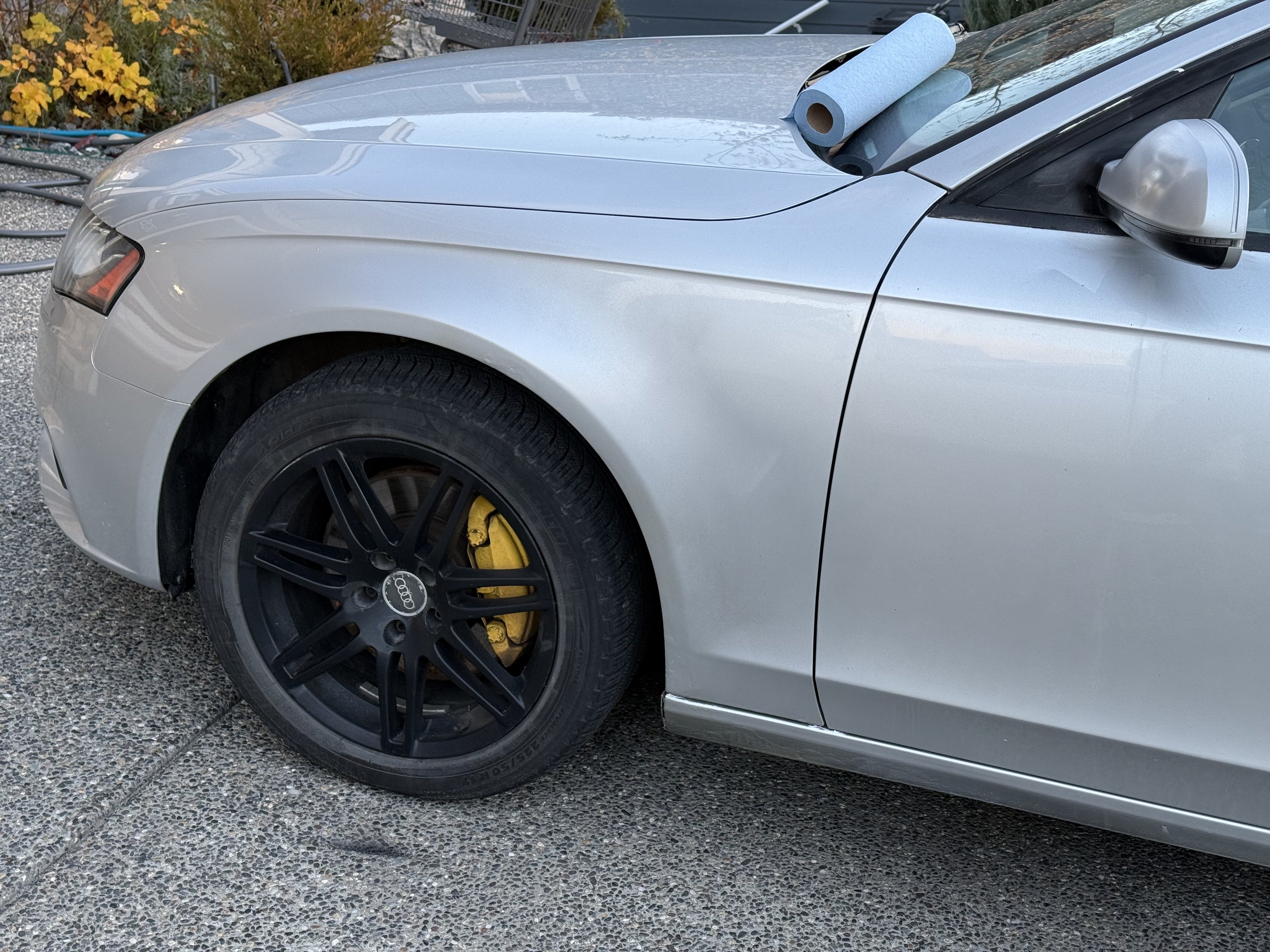 Front wheel arch after the repair